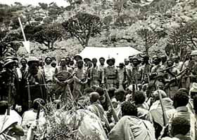 Leul Ras Seyum Mengesha with his troops